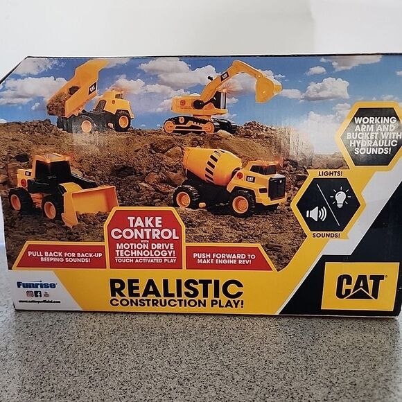CATERPILLAR Power Haulers Excavator-Motion Drive Light & Sound-New In Box-Age 3+ - Picture 4 of 5